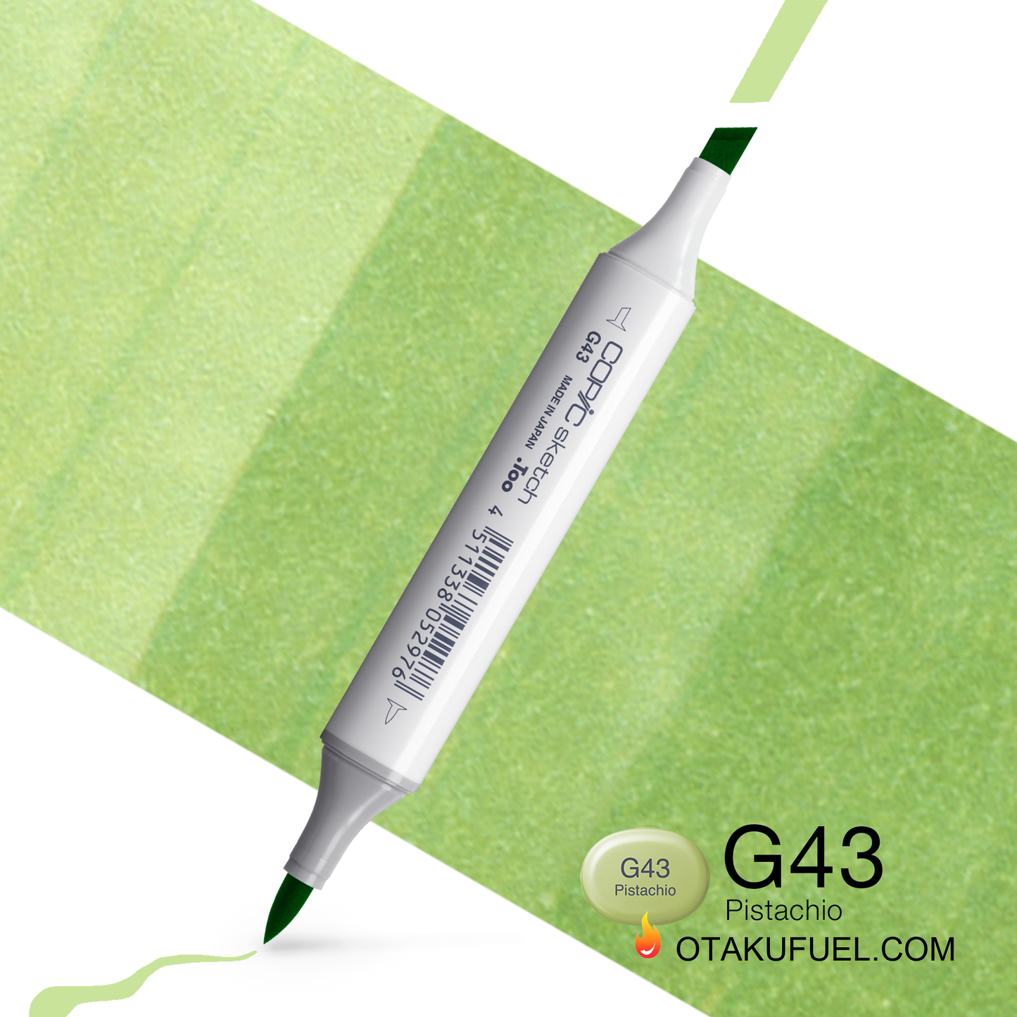 Copic Sketch G43 Pistachio Marker <inline style="float: right; margin-right: 10px; background-color: rgb(214, 230, 166);">&nbsp;&nbsp;&nbsp;&nbsp;&nbsp;&nbsp; </inline>