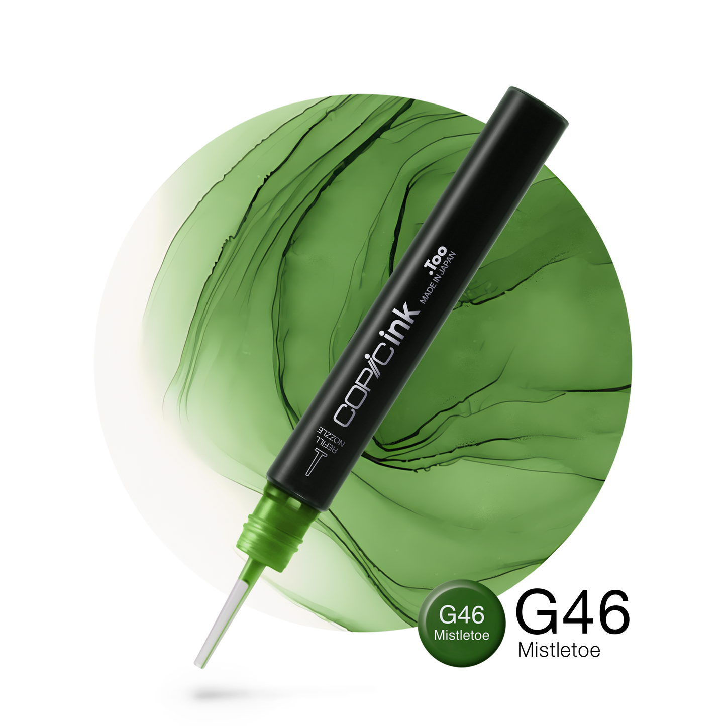 Copic Ink Refill G46 Mistletoe <inline style="float: right; margin-right: 10px; background-color: rgb(88, 156, 115);">&nbsp;&nbsp;&nbsp;&nbsp;&nbsp;&nbsp; </inline>
