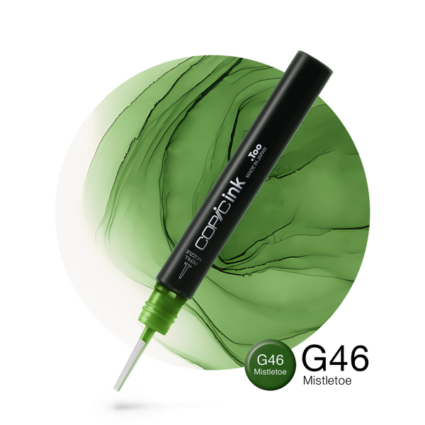 Copic Ink Refill G46 Mistletoe <inline style="float: right; margin-right: 10px; background-color: rgb(88, 156, 115);">&nbsp;&nbsp;&nbsp;&nbsp;&nbsp;&nbsp; </inline>