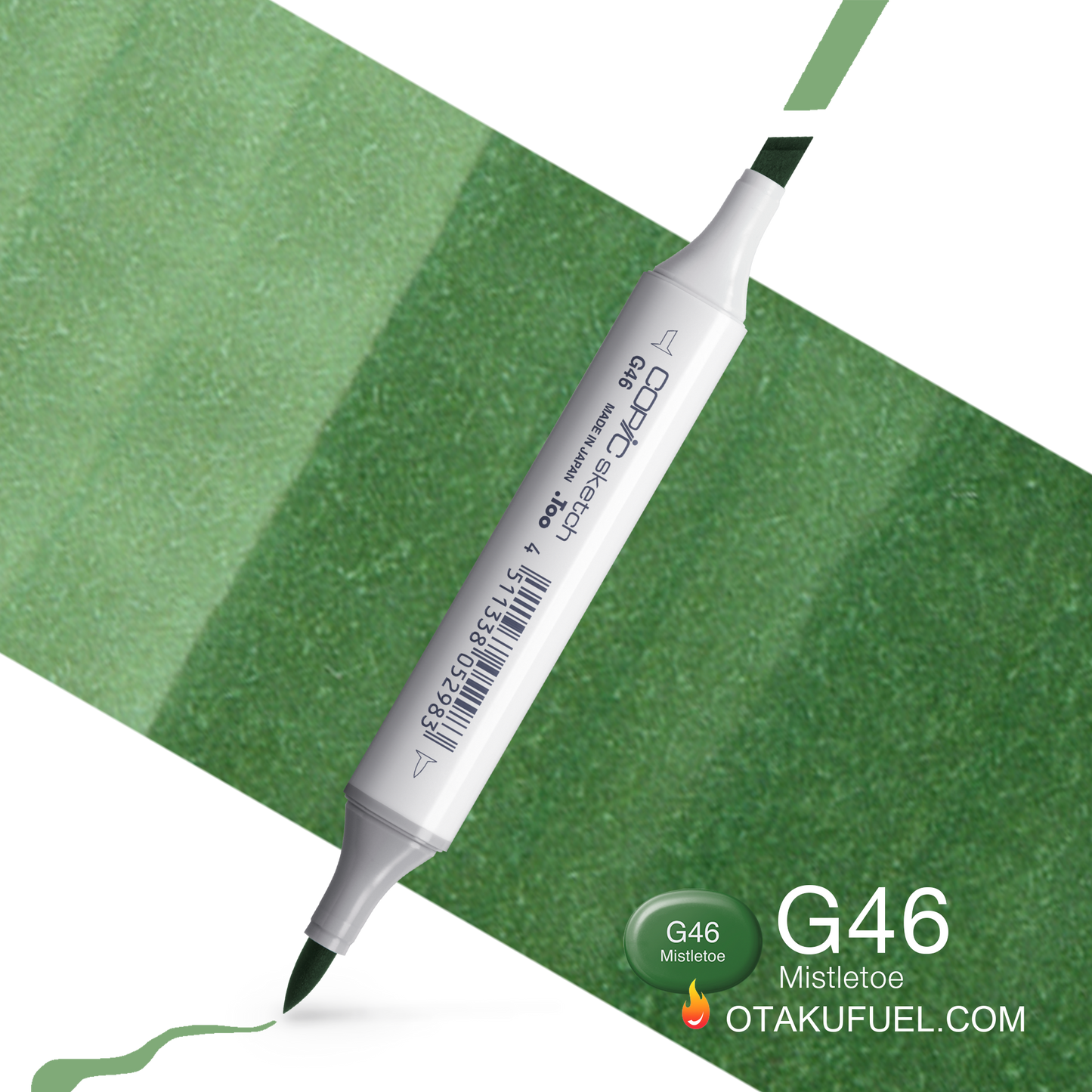 Copic Sketch G46 Mistletoe Marker <inline style="float: right; margin-right: 10px; background-color: rgb(88, 156, 115);">&nbsp;&nbsp;&nbsp;&nbsp;&nbsp;&nbsp; </inline>