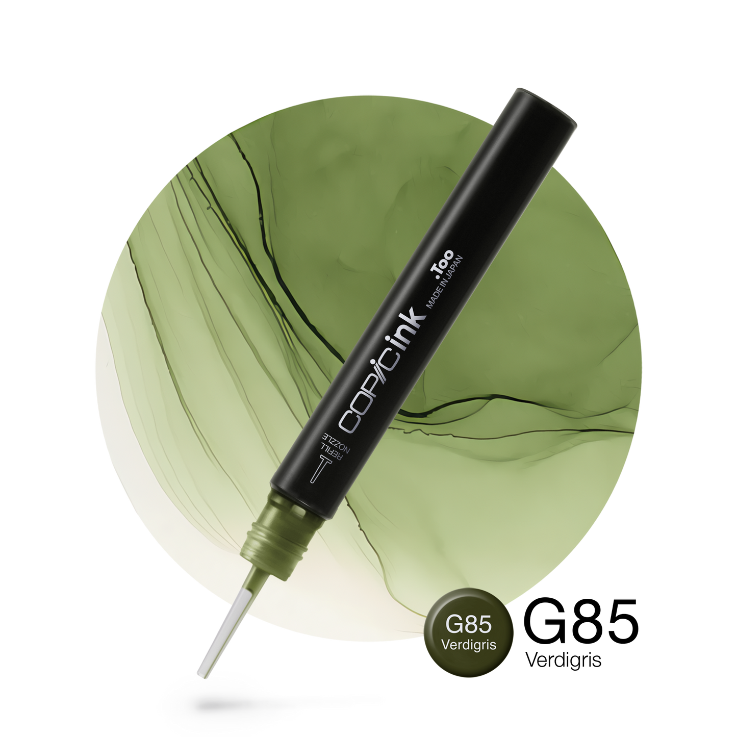 Copic Ink Refill G85 Verdigris <inline style="float: right; margin-right: 10px; background-color: rgb(157, 195, 170);">&nbsp;&nbsp;&nbsp;&nbsp;&nbsp;&nbsp; </inline>