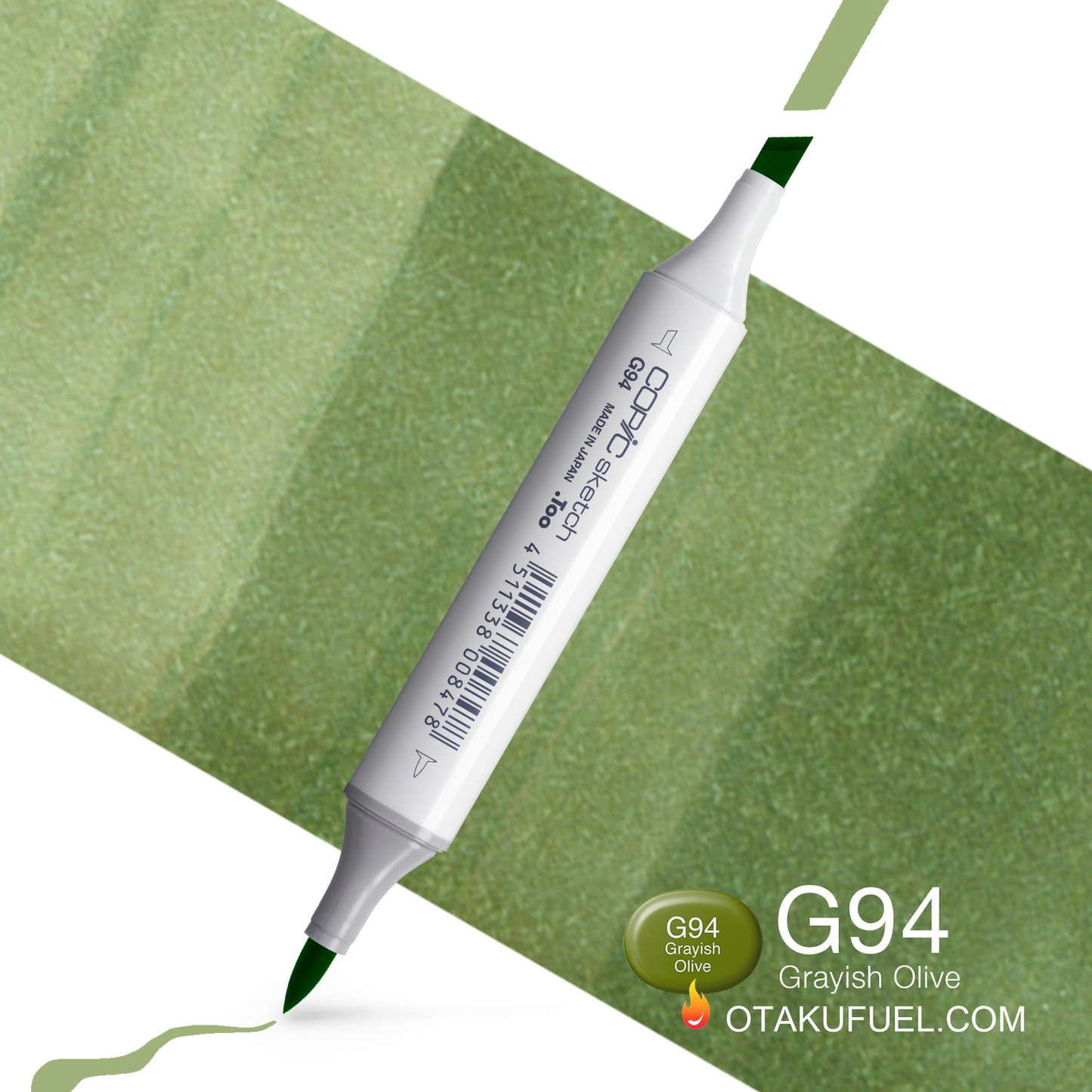 Copic Sketch G94 Grayish Olive Marker <inline style="float: right; margin-right: 10px; background-color: rgb(152, 167, 134);">&nbsp;&nbsp;&nbsp;&nbsp;&nbsp;&nbsp; </inline>