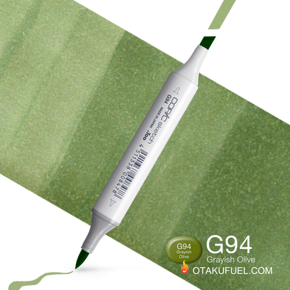 Copic Sketch G94 Grayish Olive Marker <inline style="float: right; margin-right: 10px; background-color: rgb(152, 167, 134);">&nbsp;&nbsp;&nbsp;&nbsp;&nbsp;&nbsp; </inline>