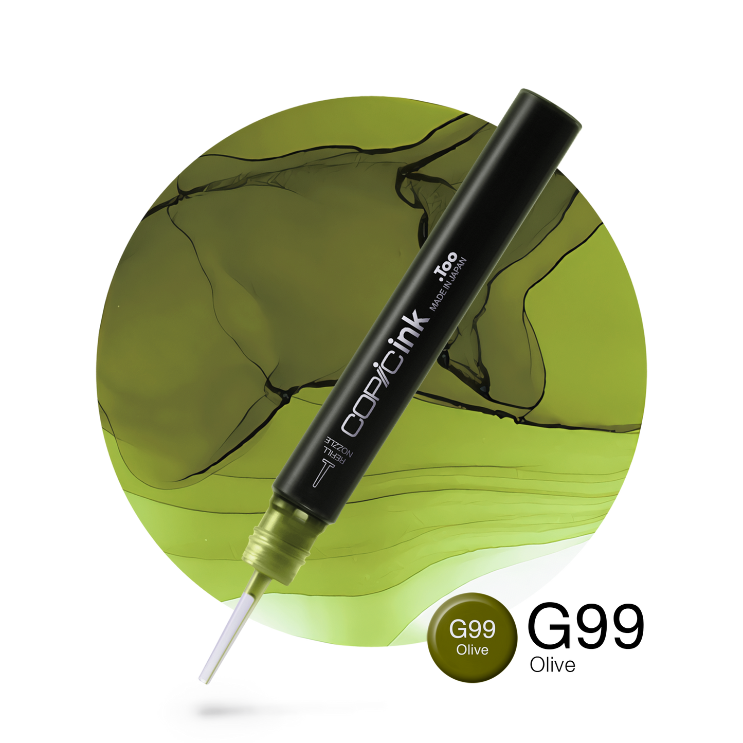 Copic Ink Refill G99 Olive <inline style="float: right; margin-right: 10px; background-color: rgb(95, 126, 58);">&nbsp;&nbsp;&nbsp;&nbsp;&nbsp;&nbsp; </inline>