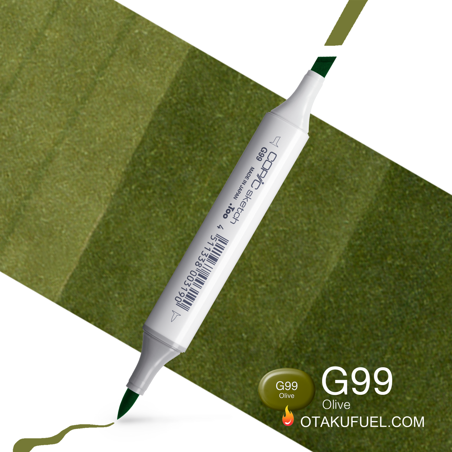 Copic Sketch G99 Olive Marker <inline style="float: right; margin-right: 10px; background-color: rgb(95, 126, 58);">&nbsp;&nbsp;&nbsp;&nbsp;&nbsp;&nbsp; </inline>