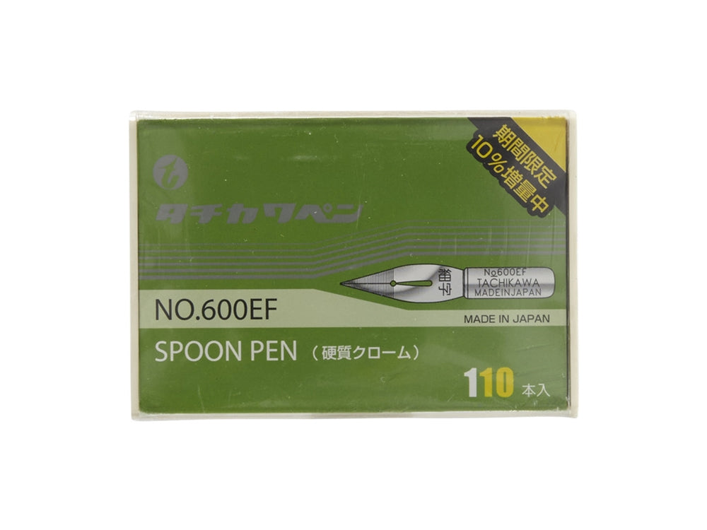 Tachikawa 600 Chrome Nib Spoon Pen - 110 Piece Box