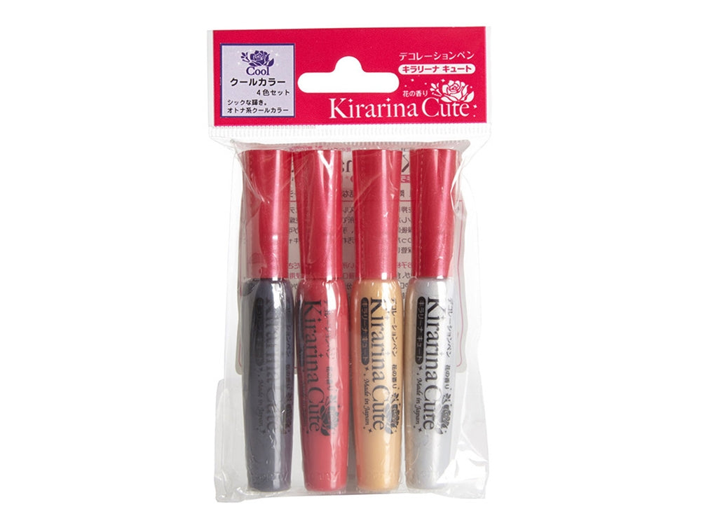 .Kirarina Cute 4pc Cool Scented PUFF PAINT Set