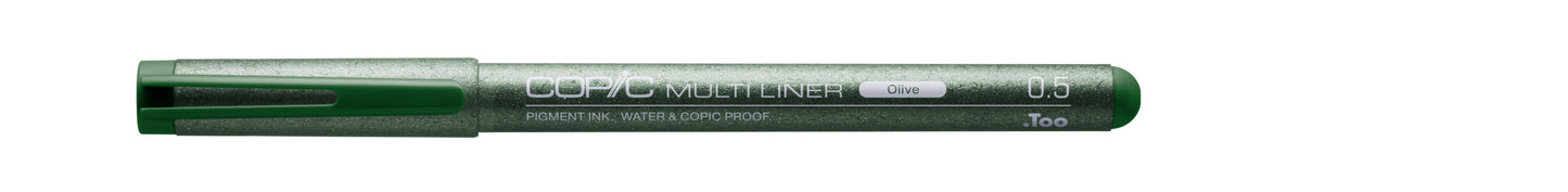 Copic Multiliner Olive 0.5 Inking Pen <inline style="float: right; margin-right: 10px; background-color: rgb(95, 126, 58);">&nbsp;&nbsp;&nbsp;&nbsp;&nbsp;&nbsp; </inline>