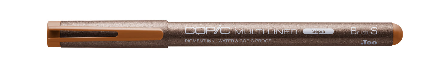 Copic Multiliner Sepia Brush Small Inking Pen <inline style="float: right; margin-right: 10px; background-color: rgb(203, 147, 90);">&nbsp;&nbsp;&nbsp;&nbsp;&nbsp;&nbsp; </inline>