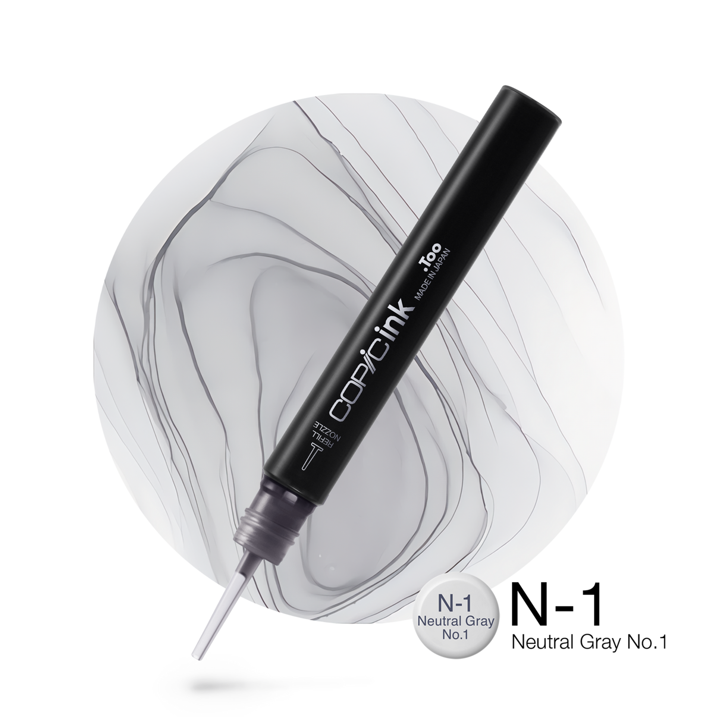 Copic Ink Refill N1 Neutral Gray No. 1 <inline style="float: right; margin-right: 10px; background-color: rgb(226, 227, 229);">&nbsp;&nbsp;&nbsp;&nbsp;&nbsp;&nbsp; </inline>