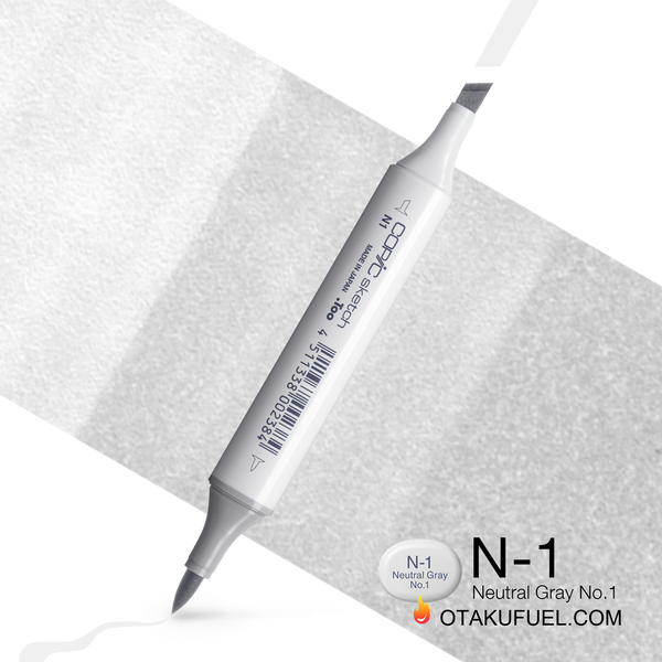 Copic Sketch N1 Neutral Gray No. 1 Marker <inline style="float: right; margin-right: 10px; background-color: rgb(226, 227, 229);">&nbsp;&nbsp;&nbsp;&nbsp;&nbsp;&nbsp; </inline>