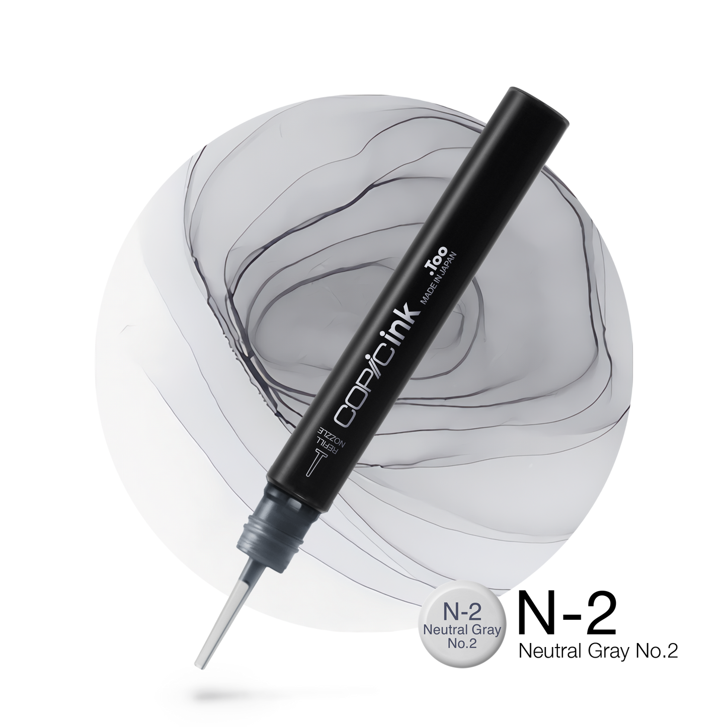 Copic Ink Refill N2 Neutral Gray No. 2 <inline style="float: right; margin-right: 10px; background-color: rgb(226, 227, 229);">&nbsp;&nbsp;&nbsp;&nbsp;&nbsp;&nbsp; </inline>