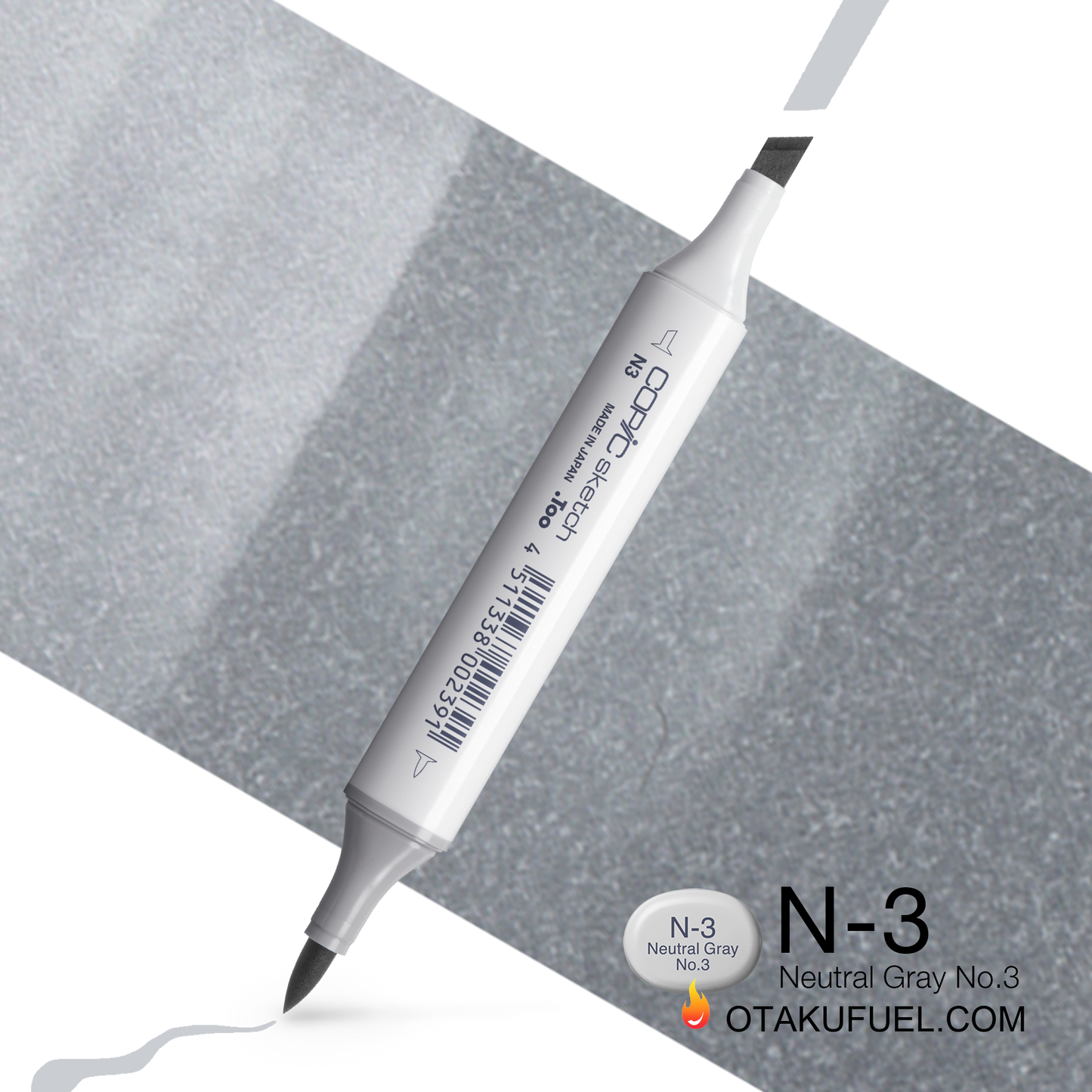 Copic Sketch N3 Neutral Gray No. 3 Marker <inline style="float: right; margin-right: 10px; background-color: rgb(209, 210, 212);">&nbsp;&nbsp;&nbsp;&nbsp;&nbsp;&nbsp; </inline>