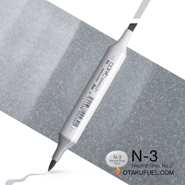 Copic Sketch N3 Neutral Gray No. 3 Marker <inline style="float: right; margin-right: 10px; background-color: rgb(209, 210, 212);">&nbsp;&nbsp;&nbsp;&nbsp;&nbsp;&nbsp; </inline>