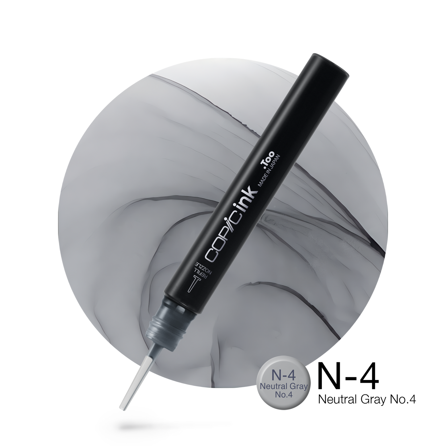 Copic Ink Refill N4 Neutral Gray No. 4 <inline style="float: right; margin-right: 10px; background-color: rgb(209, 210, 212);">&nbsp;&nbsp;&nbsp;&nbsp;&nbsp;&nbsp; </inline>