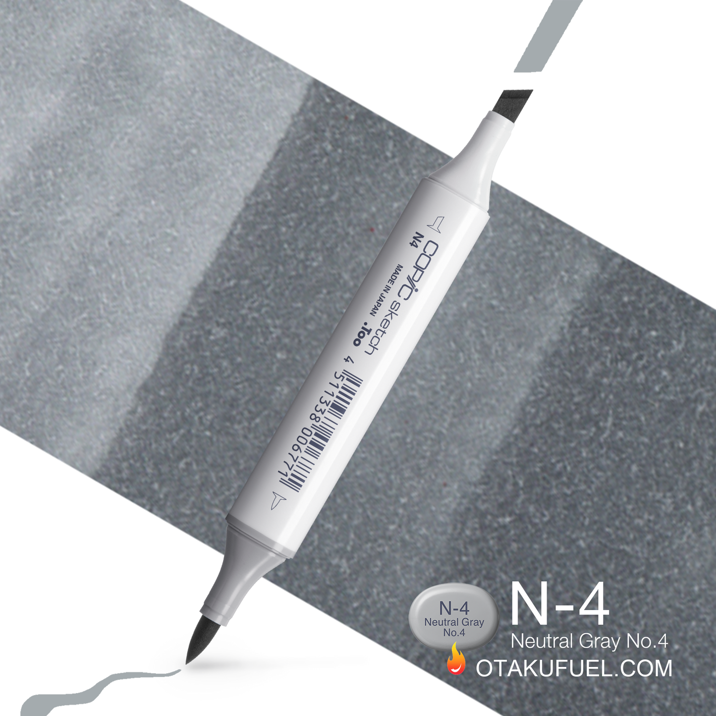 Copic Sketch N4 Neutral Gray No. 4 Marker <inline style="float: right; margin-right: 10px; background-color: rgb(188, 189, 191);">&nbsp;&nbsp;&nbsp;&nbsp;&nbsp;&nbsp; </inline>