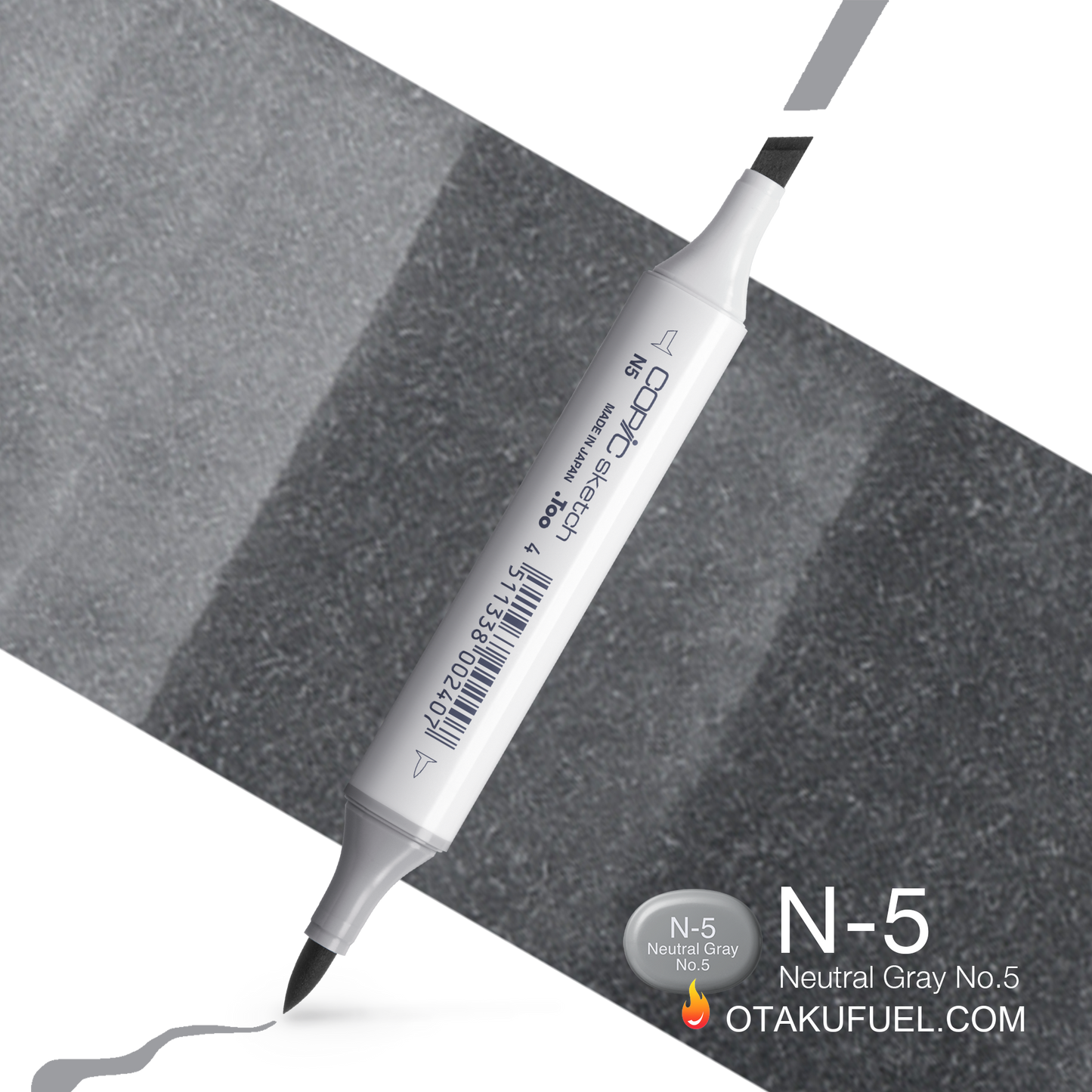 Copic Sketch N5 Neutral Gray No. 5 Marker <inline style="float: right; margin-right: 10px; background-color: rgb(165, 169, 172);">&nbsp;&nbsp;&nbsp;&nbsp;&nbsp;&nbsp; </inline>