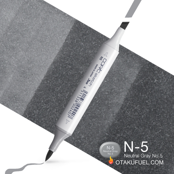 Copic Sketch N5 Neutral Gray No. 5 Marker <inline style="float: right; margin-right: 10px; background-color: rgb(165, 169, 172);">&nbsp;&nbsp;&nbsp;&nbsp;&nbsp;&nbsp; </inline>