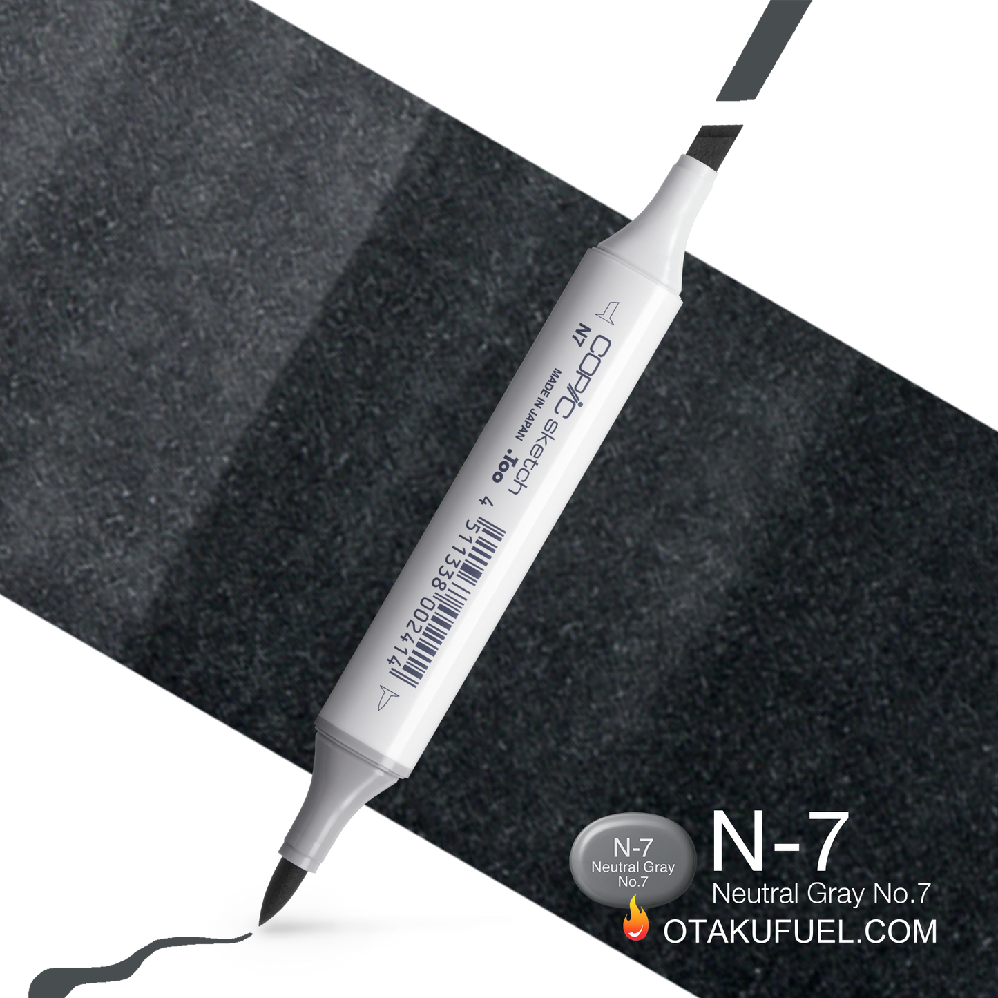 Copic Sketch N7 Neutral Gray No. 7 Marker <inline style="float: right; margin-right: 10px; background-color: rgb(118, 121, 126);">&nbsp;&nbsp;&nbsp;&nbsp;&nbsp;&nbsp; </inline>