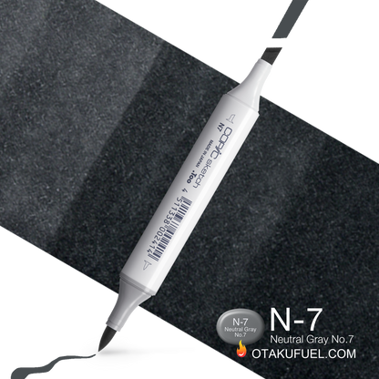 Copic Sketch N7 Neutral Gray No. 7 Marker <inline style="float: right; margin-right: 10px; background-color: rgb(118, 121, 126);">&nbsp;&nbsp;&nbsp;&nbsp;&nbsp;&nbsp; </inline>