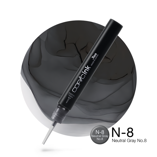 Copic Ink Refill N8 Neutral Gray No. 8 <inline style="float: right; margin-right: 10px; background-color: rgb(118, 121, 126);">&nbsp;&nbsp;&nbsp;&nbsp;&nbsp;&nbsp; </inline>
