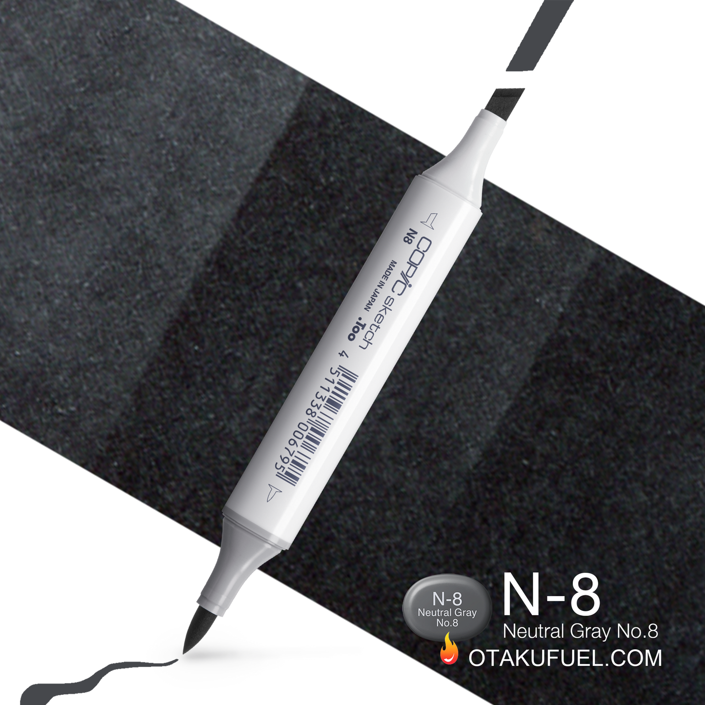 Copic Sketch N8 Neutral Gray No. 8 Marker <inline style="float: right; margin-right: 10px; background-color: rgb(100, 101, 103);">&nbsp;&nbsp;&nbsp;&nbsp;&nbsp;&nbsp; </inline>