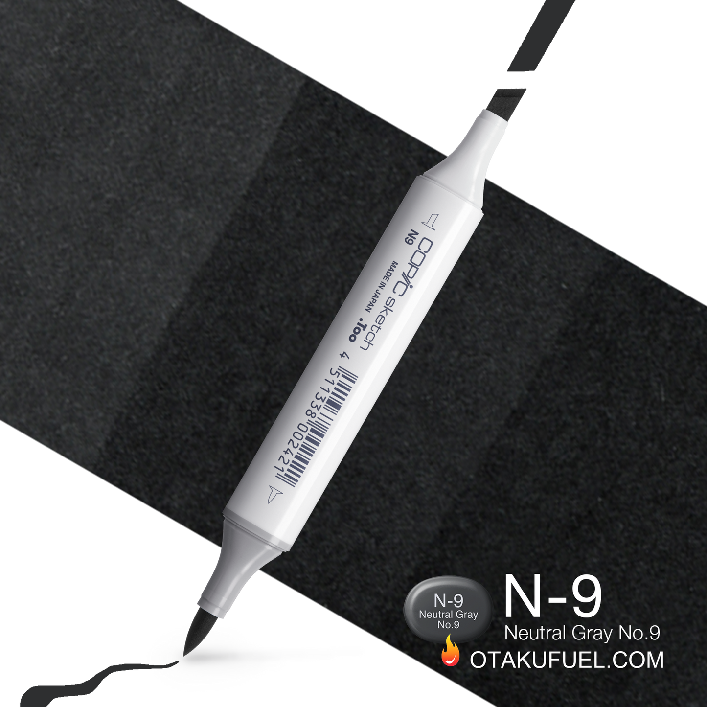 Copic Sketch N9 Neutral Gray No. 9 Marker <inline style="float: right; margin-right: 10px; background-color: rgb(77, 78, 80);">&nbsp;&nbsp;&nbsp;&nbsp;&nbsp;&nbsp; </inline>