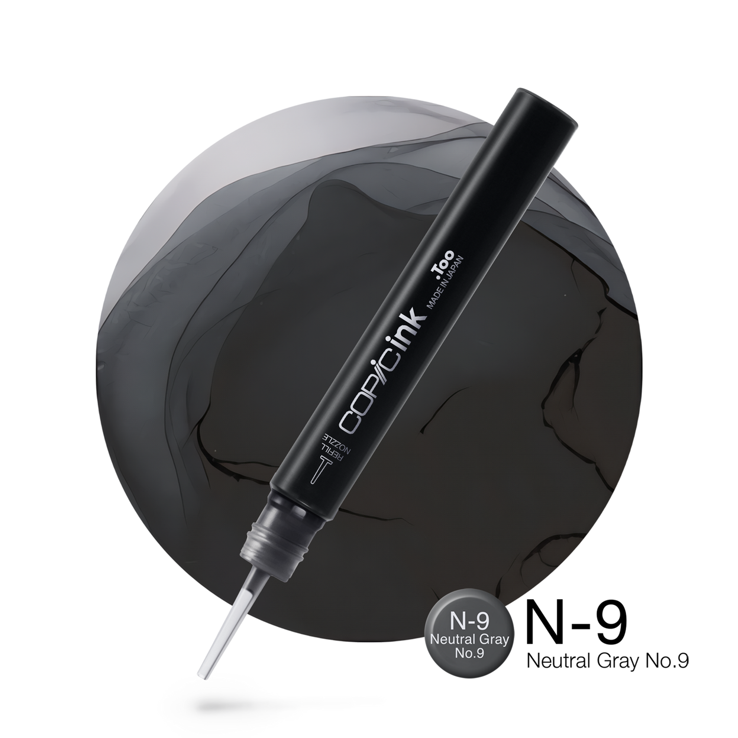 Copic Ink Refill N9 Neutral Gray No. 9 <inline style="float: right; margin-right: 10px; background-color: rgb(100, 101, 103);">&nbsp;&nbsp;&nbsp;&nbsp;&nbsp;&nbsp; </inline>