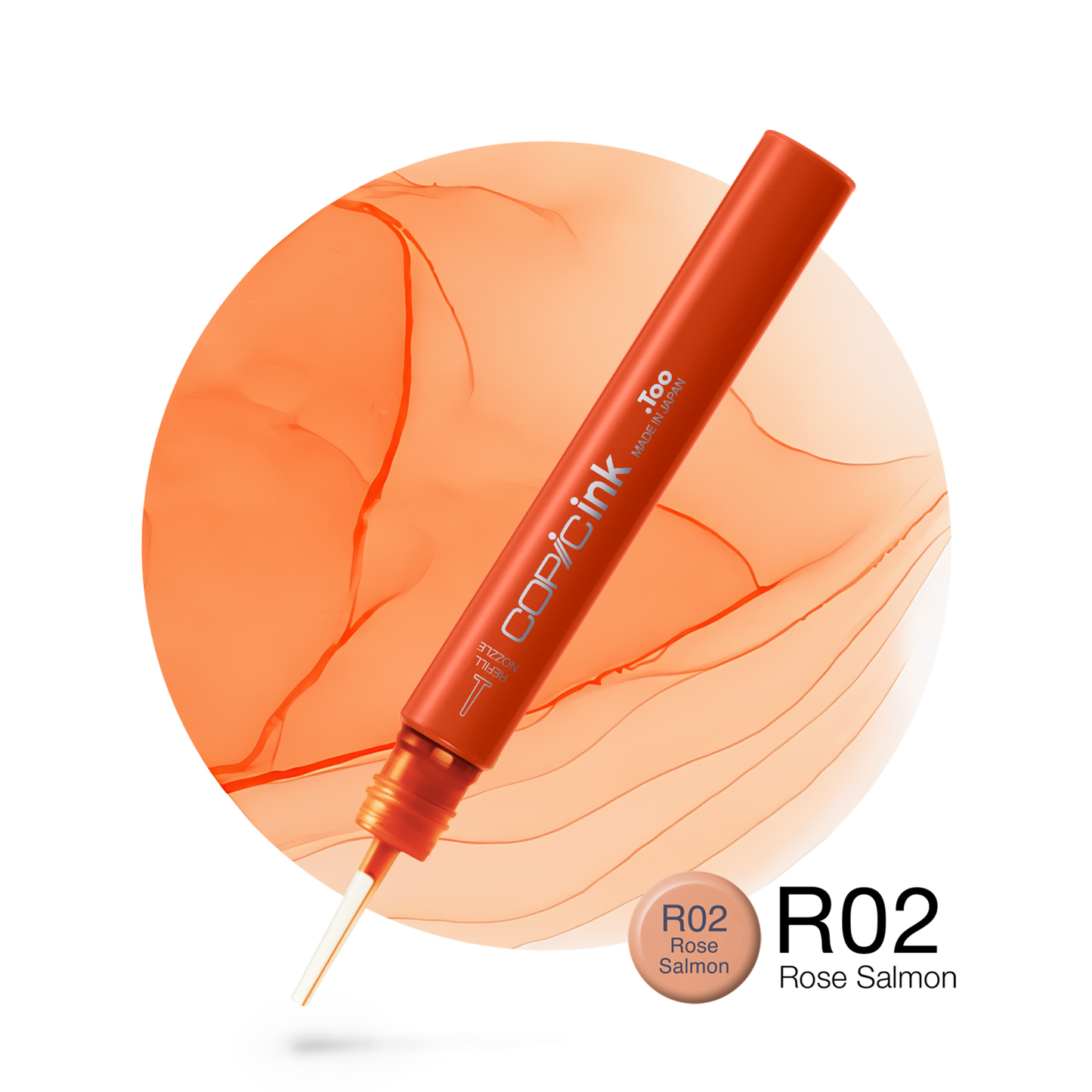 Copic Ink Refill R02 Rose Salmon<inline style="float: right; margin-right: 10px; background-color: rgb(253, 211, 199);">&nbsp;&nbsp;&nbsp;&nbsp;&nbsp;&nbsp; </inline>
