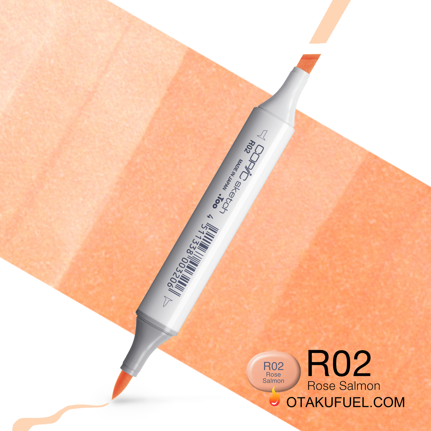 Copic Sketch R02 Rose Salmon Marker <inline style="float: right; margin-right: 10px; background-color: rgb(253, 211, 199);">&nbsp;&nbsp;&nbsp;&nbsp;&nbsp;&nbsp; </inline>