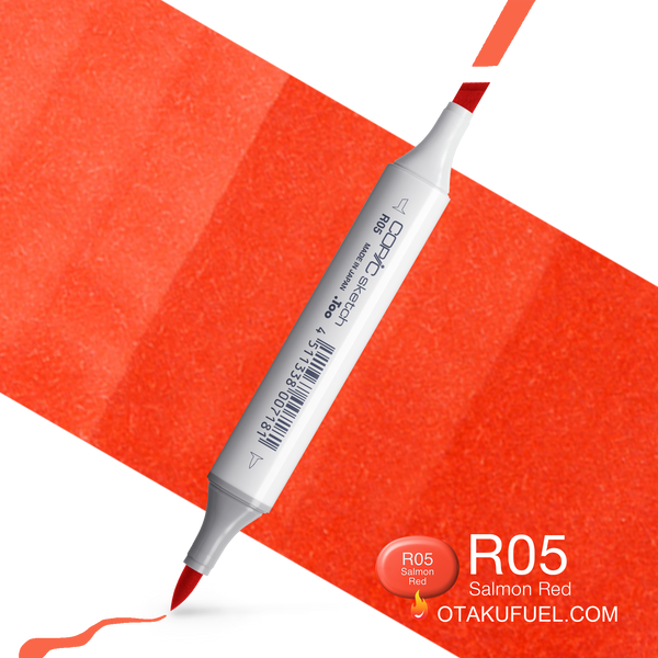 Copic Sketch R05 Salmon Red Marker <inline style="float: right; margin-right: 10px; background-color: rgb(246, 146, 123);">&nbsp;&nbsp;&nbsp;&nbsp;&nbsp;&nbsp; </inline>