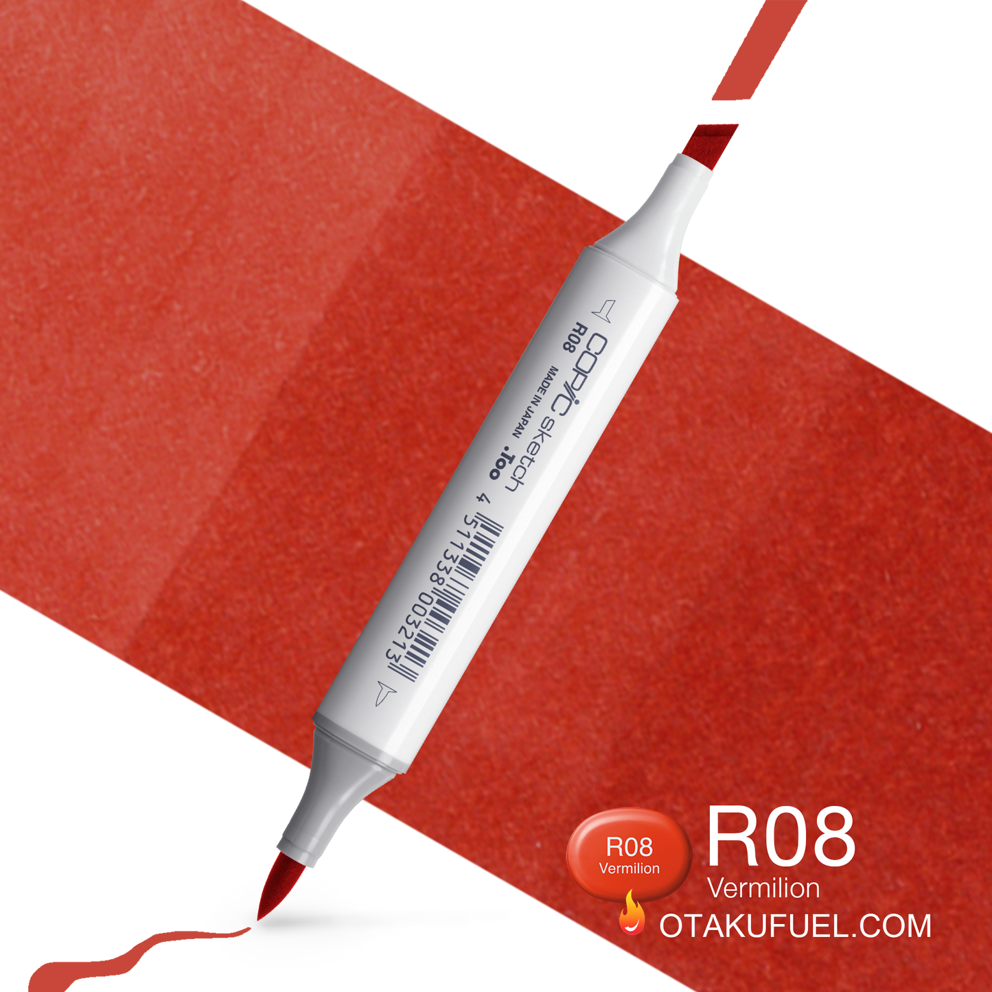 Copic Sketch R08 Vermillion Marker <inline style="float: right; margin-right: 10px; background-color: rgb(224, 97, 83);">&nbsp;&nbsp;&nbsp;&nbsp;&nbsp;&nbsp; </inline>