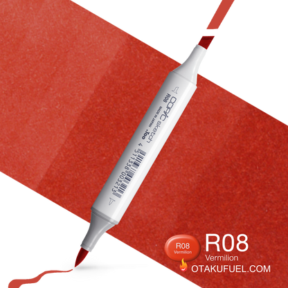 Copic Sketch R08 Vermillion Marker <inline style="float: right; margin-right: 10px; background-color: rgb(224, 97, 83);">&nbsp;&nbsp;&nbsp;&nbsp;&nbsp;&nbsp; </inline>
