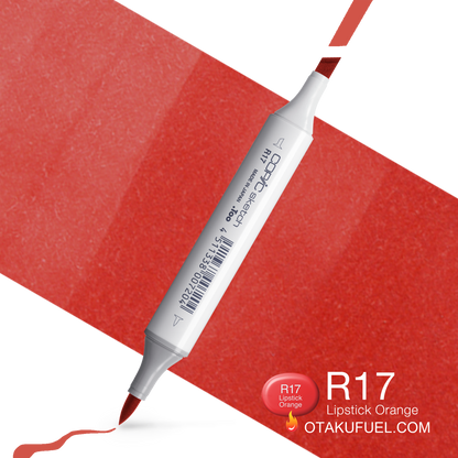 Copic Sketch R17 Lipstick Orange Marker <inline style="float: right; margin-right: 10px; background-color: rgb(244, 132, 108);">&nbsp;&nbsp;&nbsp;&nbsp;&nbsp;&nbsp; </inline>