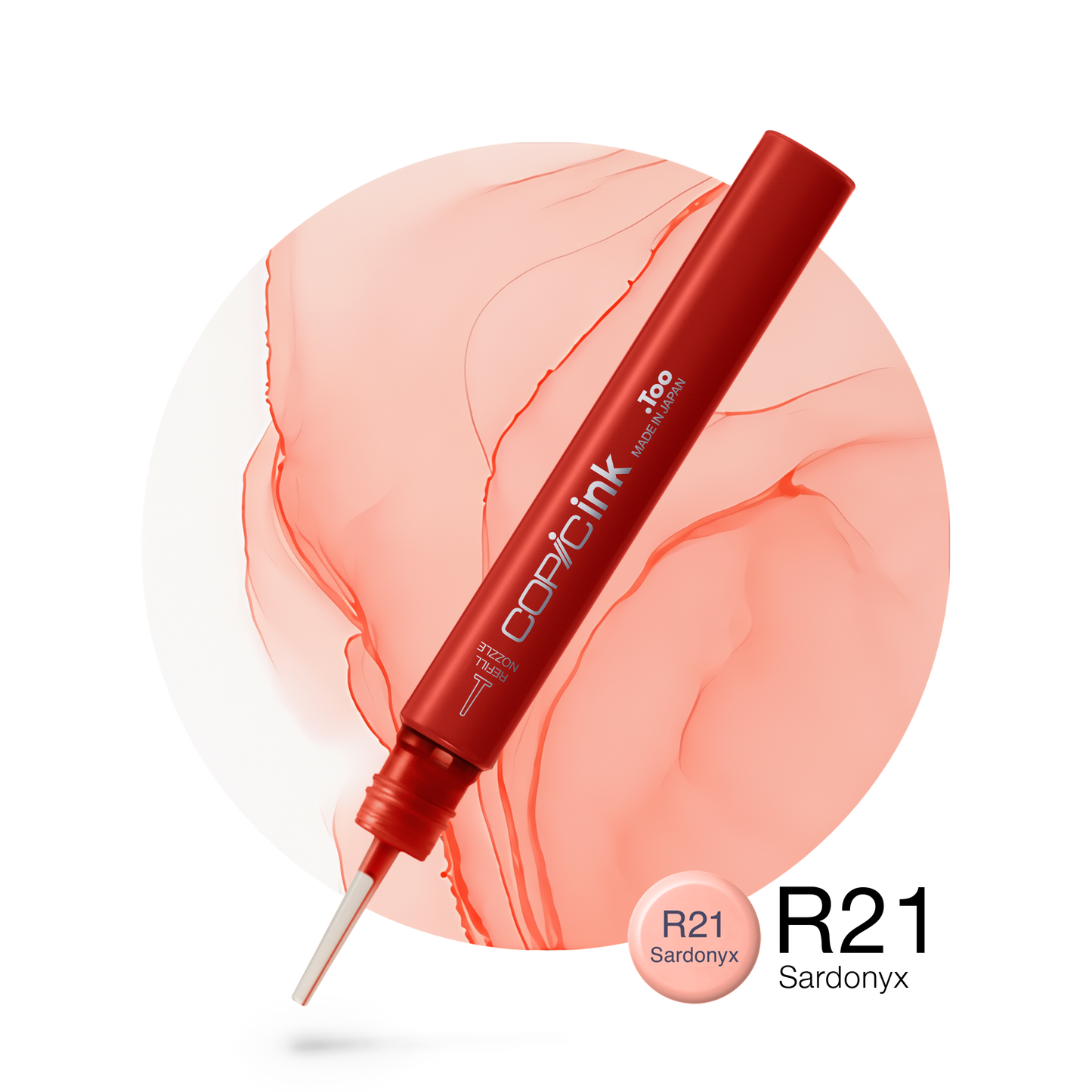 Copic Ink Refill R21 Sardonyx <inline style="float: right; margin-right: 10px; background-color: rgb(245, 202, 186);">&nbsp;&nbsp;&nbsp;&nbsp;&nbsp;&nbsp; </inline>