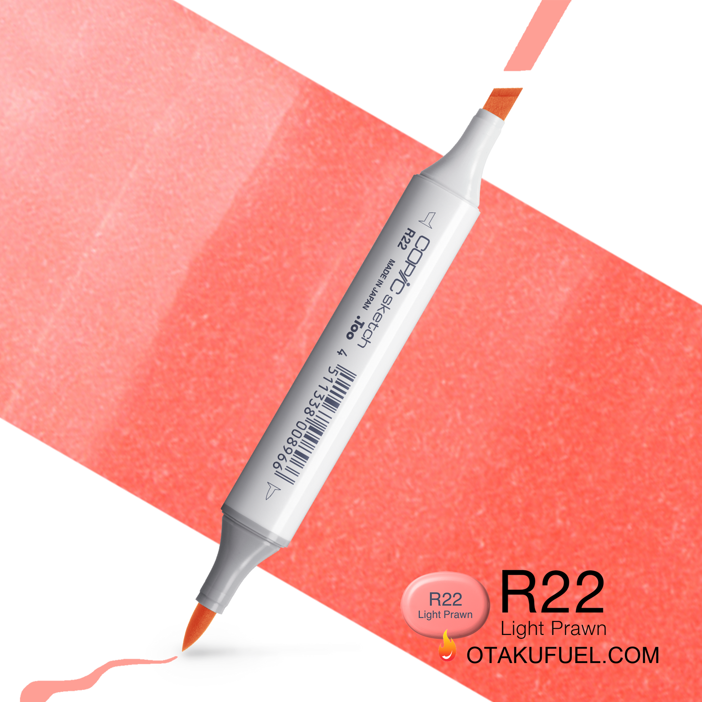 Copic Sketch R22 Light Prawn Marker <inline style="float: right; margin-right: 10px; background-color: rgb(250, 183, 177);">&nbsp;&nbsp;&nbsp;&nbsp;&nbsp;&nbsp; </inline>