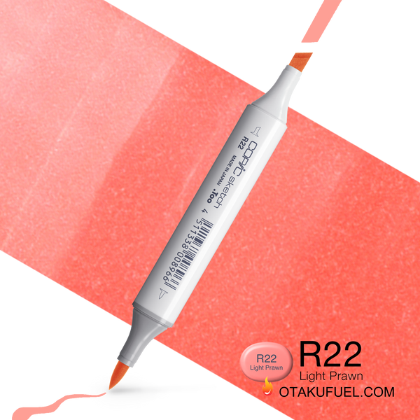 Copic Sketch R22 Light Prawn Marker <inline style="float: right; margin-right: 10px; background-color: rgb(250, 183, 177);">&nbsp;&nbsp;&nbsp;&nbsp;&nbsp;&nbsp; </inline>