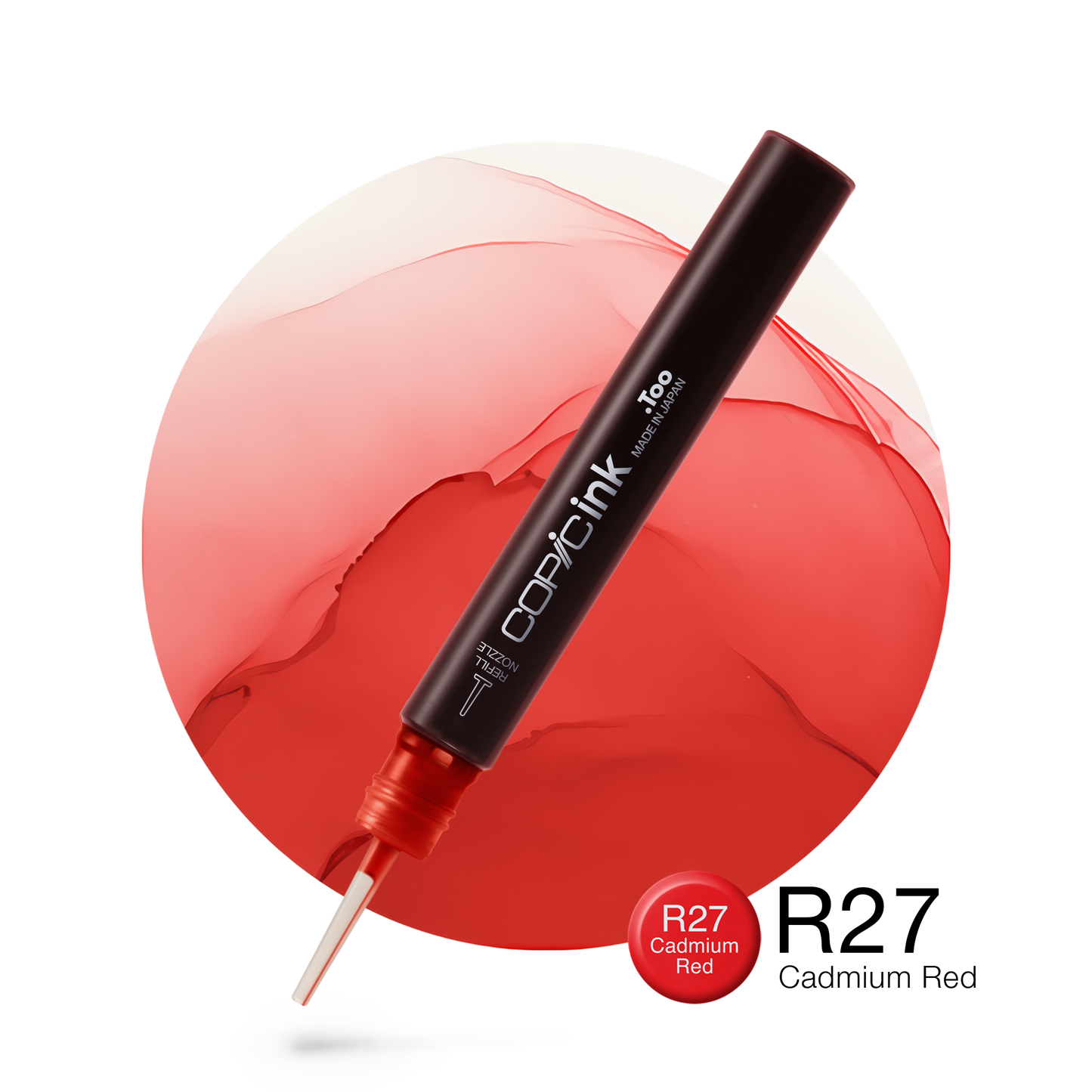 Copic Ink Refill R27 Cadmium Red <inline style="float: right; margin-right: 10px; background-color: rgb(241, 80, 98);">&nbsp;&nbsp;&nbsp;&nbsp;&nbsp;&nbsp; </inline>