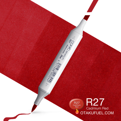 Copic Sketch R27 Cadmium Red Marker <inline style="float: right; margin-right: 10px; background-color: rgb(241, 80, 98);">&nbsp;&nbsp;&nbsp;&nbsp;&nbsp;&nbsp; </inline>