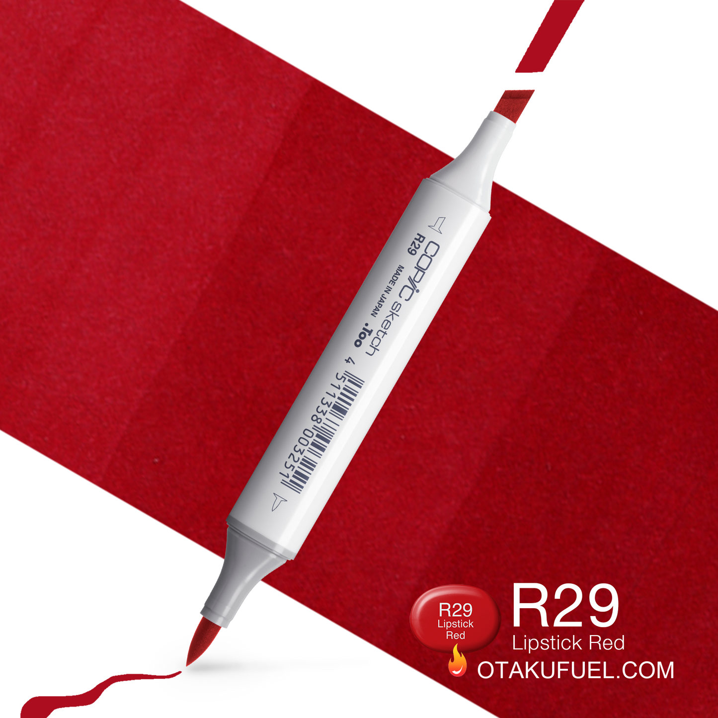 Copic Sketch R29 Lipstick Red Marker <inline style="float: right; margin-right: 10px; background-color: rgb(237, 23, 75);">&nbsp;&nbsp;&nbsp;&nbsp;&nbsp;&nbsp; </inline>