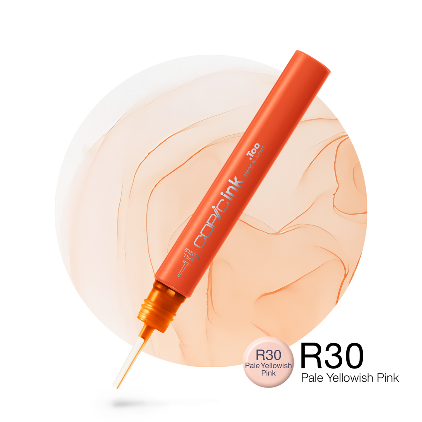 Copic Ink Refill R30 Pale Yellowish Pink <inline style="float: right; margin-right: 10px; background-color: rgb(254, 245, 108);">&nbsp;&nbsp;&nbsp;&nbsp;&nbsp;&nbsp; </inline>
