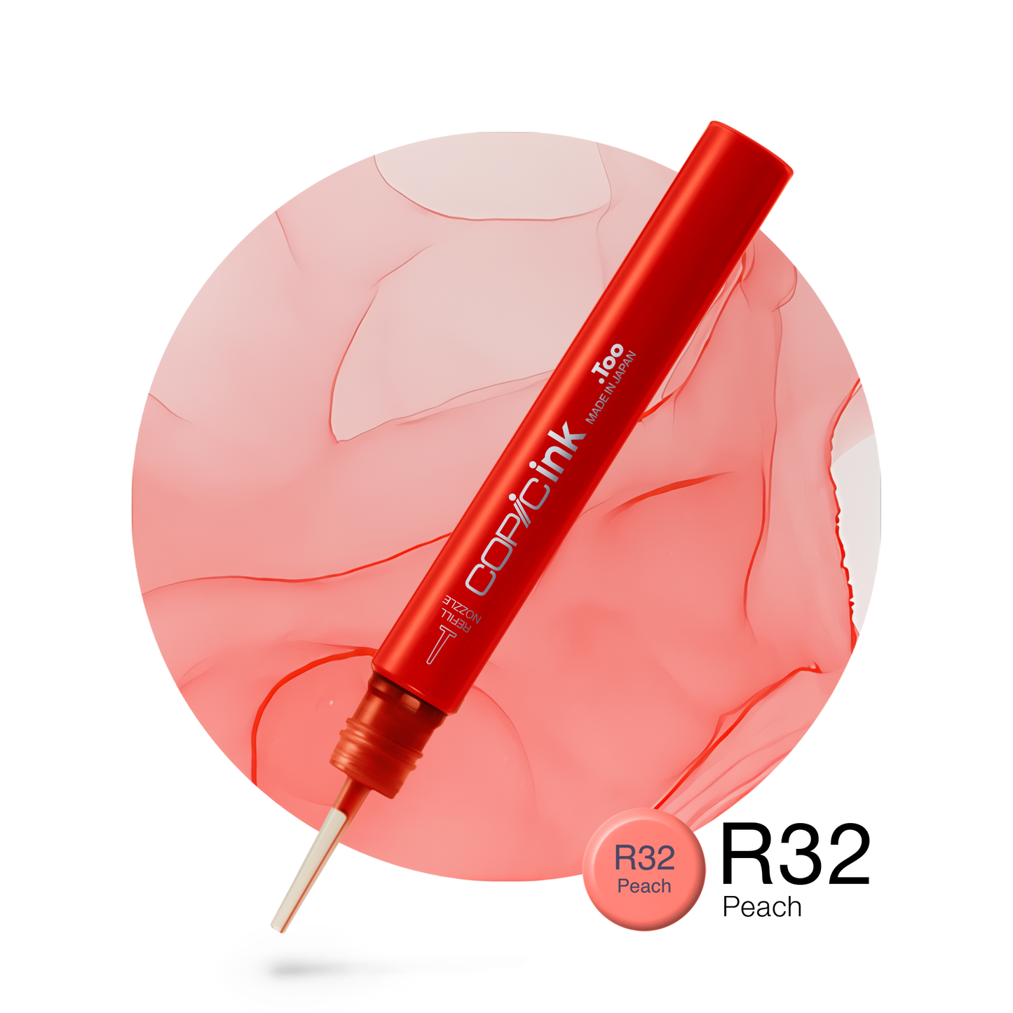 Copic Ink Refill R32 Peach <inline style="float: right; margin-right: 10px; background-color: rgb(249, 192, 185);">&nbsp;&nbsp;&nbsp;&nbsp;&nbsp;&nbsp; </inline>