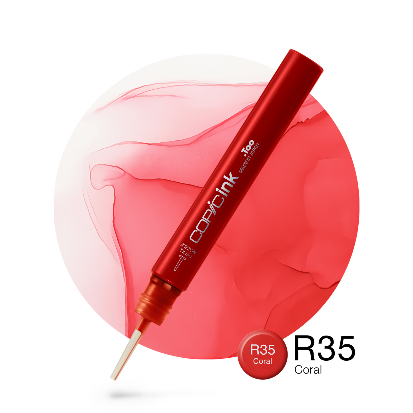 Copic Ink Refill R35 Coral <inline style="float: right; margin-right: 10px; background-color: rgb(242, 113, 133);">&nbsp;&nbsp;&nbsp;&nbsp;&nbsp;&nbsp; </inline>