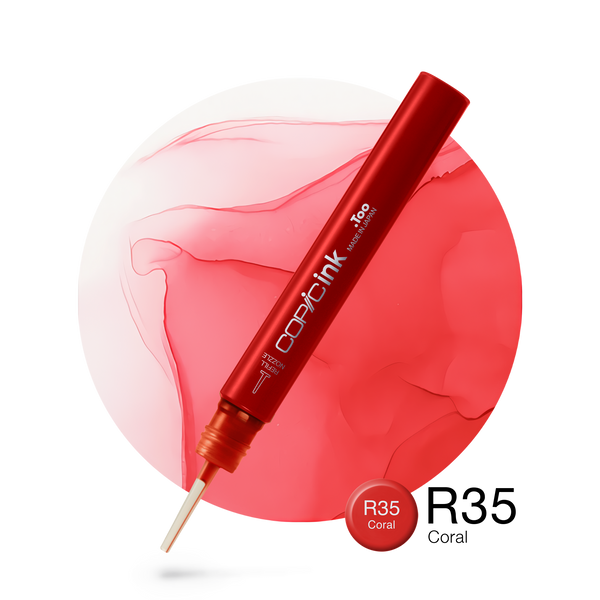 Copic Ink Refill R35 Coral <inline style="float: right; margin-right: 10px; background-color: rgb(242, 113, 133);">&nbsp;&nbsp;&nbsp;&nbsp;&nbsp;&nbsp; </inline>