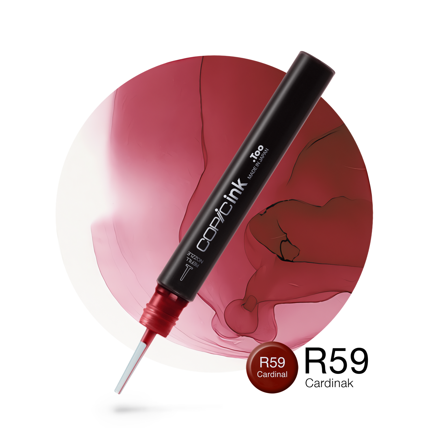 Copic Ink Refill R59 Cardinal <inline style="float: right; margin-right: 10px; background-color: rgb(183, 79, 112);">&nbsp;&nbsp;&nbsp;&nbsp;&nbsp;&nbsp; </inline>