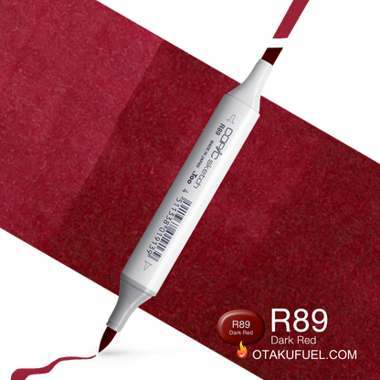 Copic Sketch R89 Dark Red Marker <inline style="float: right; margin-right: 10px; background-color: rgb(105, 45, 60);">&nbsp;&nbsp;&nbsp;&nbsp;&nbsp;&nbsp; </inline>