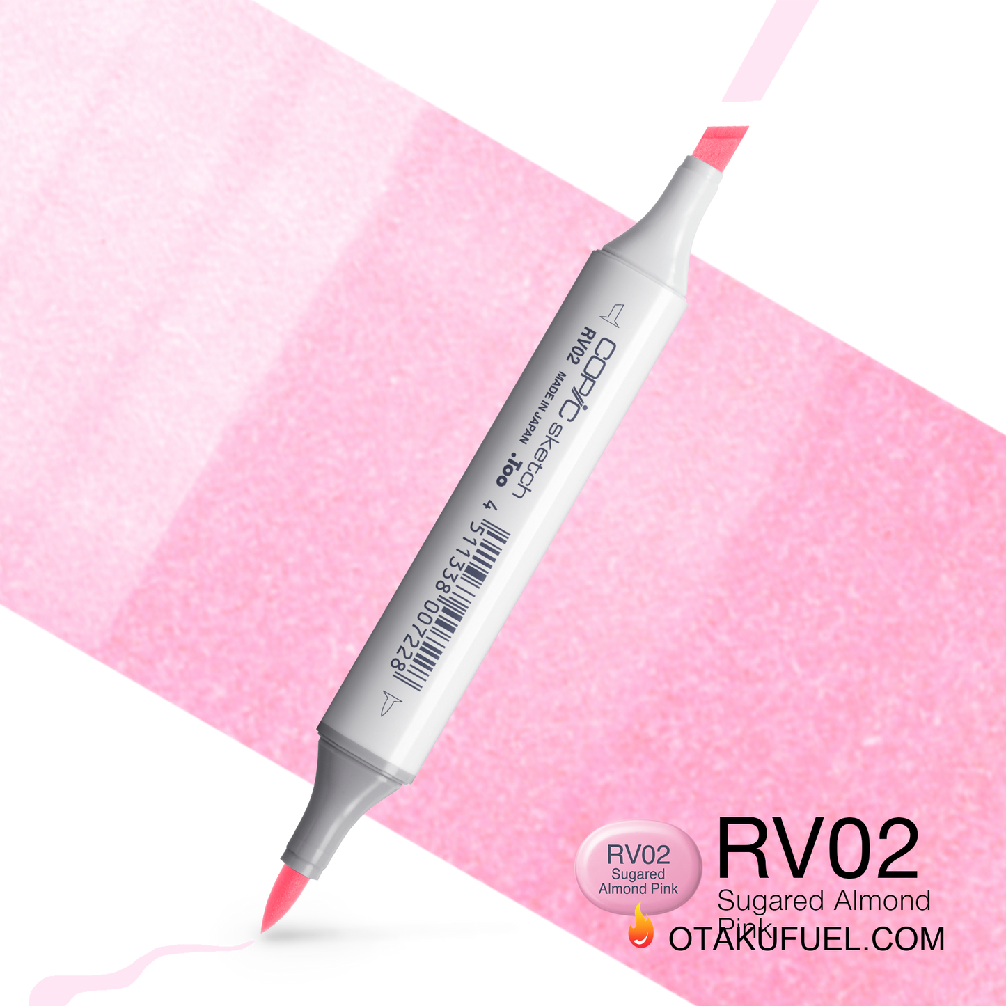 Copic Sketch RV02 Sugared Almond Pink Marker <inline style="float: right; margin-right: 10px; background-color: rgb(250, 213, 230);">&nbsp;&nbsp;&nbsp;&nbsp;&nbsp;&nbsp; </inline>