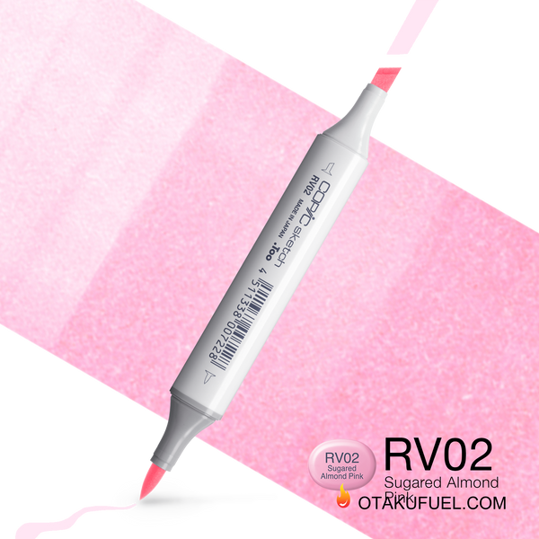 Copic Sketch RV02 Sugared Almond Pink Marker <inline style="float: right; margin-right: 10px; background-color: rgb(250, 213, 230);">&nbsp;&nbsp;&nbsp;&nbsp;&nbsp;&nbsp; </inline>