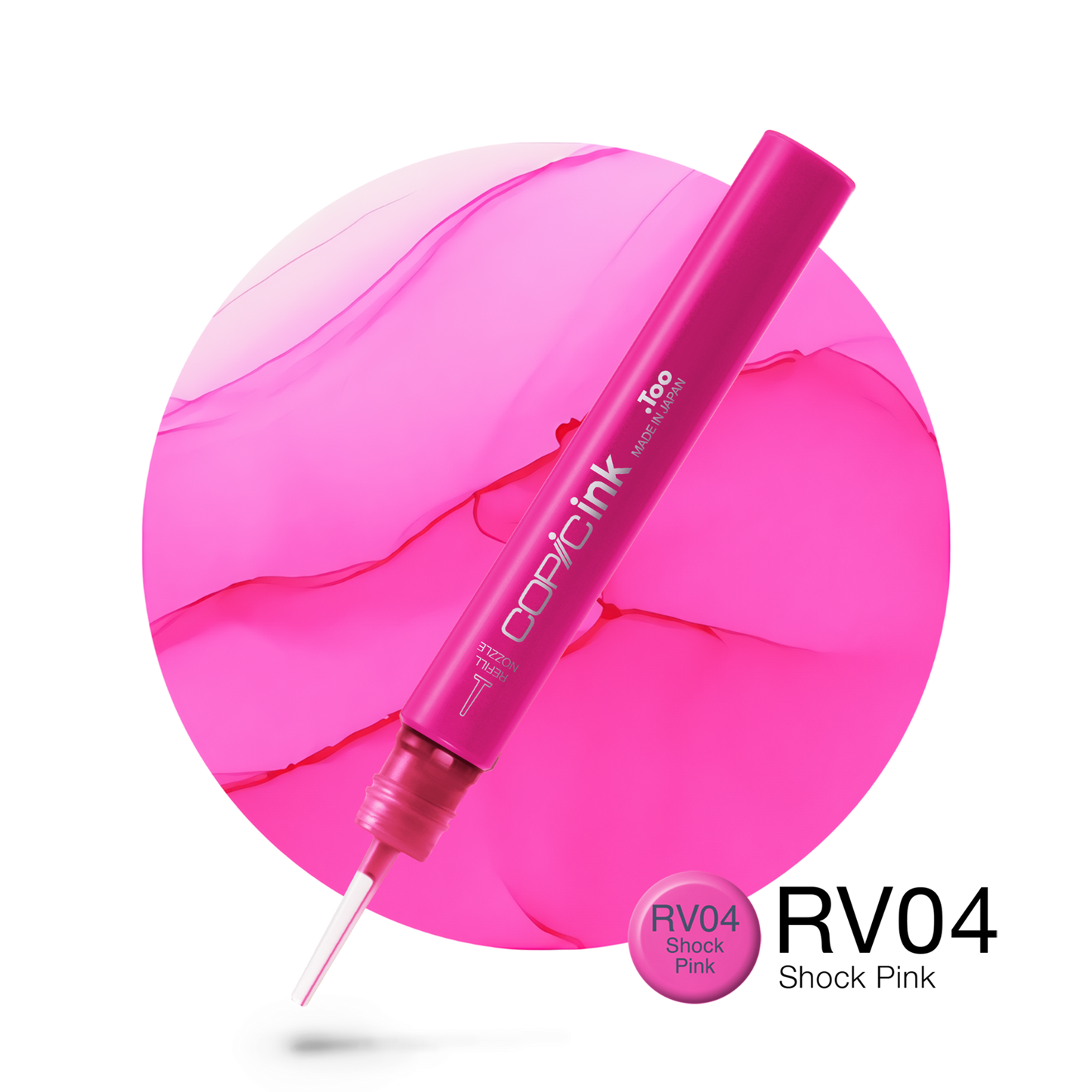 Copic Ink Refill RV04 Shock Pink <inline style="float: right; margin-right: 10px; background-color: rgb(246, 163, 191);">&nbsp;&nbsp;&nbsp;&nbsp;&nbsp;&nbsp; </inline>