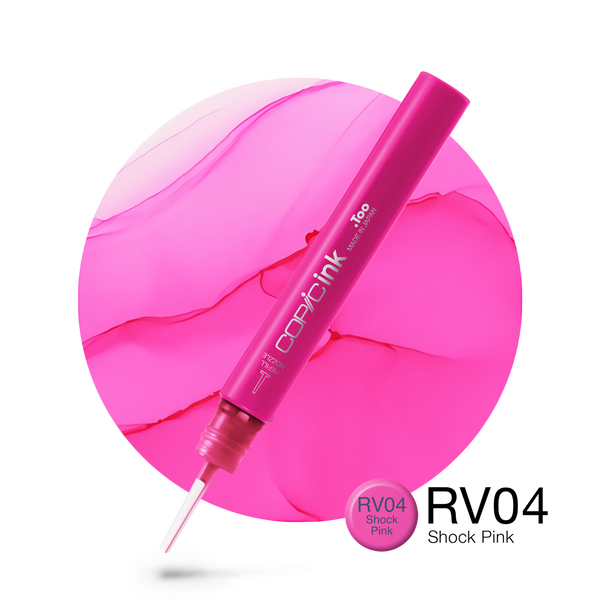 Copic Ink Refill RV04 Shock Pink <inline style="float: right; margin-right: 10px; background-color: rgb(246, 163, 191);">&nbsp;&nbsp;&nbsp;&nbsp;&nbsp;&nbsp; </inline>